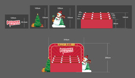 圣诞节礼品展架