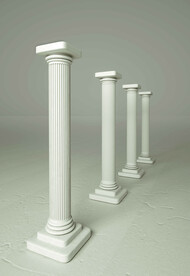 罗马柱模型