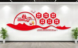 社会主义核心价值观文化墙