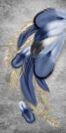 装饰画 晶瓷画 羽毛