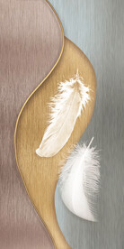 装饰画 晶瓷画 羽毛