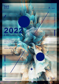 高级幻彩流体高饱和质感海报系列