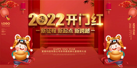 2022年开门年会背景