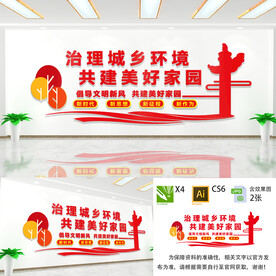 治理城乡环境文化墙