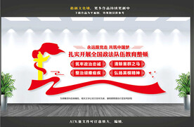 政法队伍教育整顿文化墙