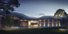 新中式民宿酒店入口