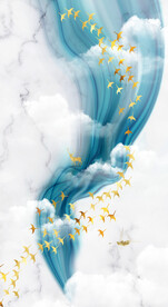 装饰画 晶瓷画 抽象线条