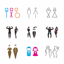 男女洗手间图标