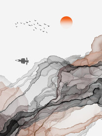 国画山水画素材