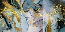 抽象艺术三联画