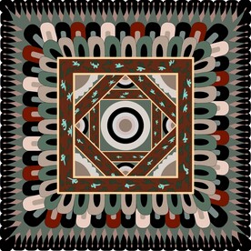 莫高窟301窟莲花纹套斗藻井