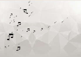 几何 三角 简约 音乐 音符 