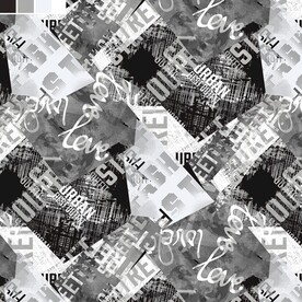 几何字母 通道分层