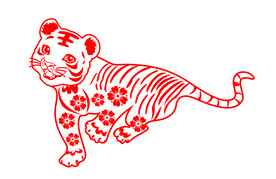 剪纸老虎