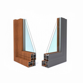 98断桥铝门窗样角