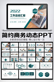 大气年终总结汇报PPT模板