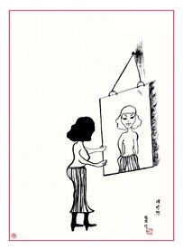 漫画插画幽默讽刺画