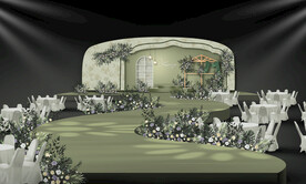 牛油果色婚礼仪式区