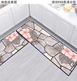 北欧厨房地垫