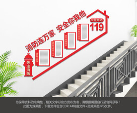 消防安全楼梯文化墙