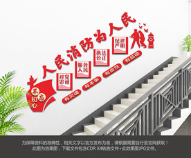 消防安全楼梯文化墙