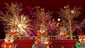 虎年春晚新年喜庆素材