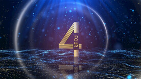 大气震撼蓝色科技年会倒计时