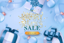 圣诞节圣诞老人礼物新年元旦贺卡