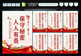 保密展板 