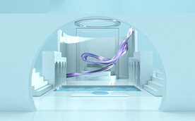 C4D电商清新简约场景