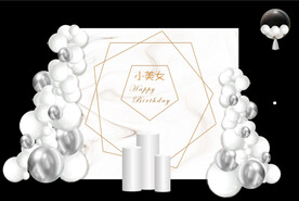 白色简约大气轻奢高端甜品区