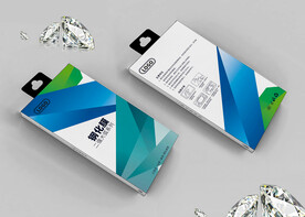 简约钢化膜包装盒彩盒设计