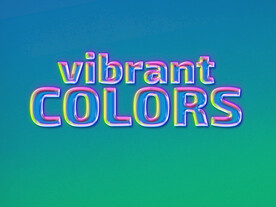 潮流炫彩金属镭射3D字体样机