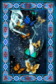 金色蝴蝶简约地毯