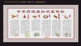 中草药健康知识宣传栏