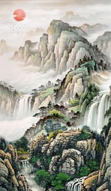流水生财玄关