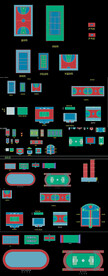 体育场地规划CAD图库
