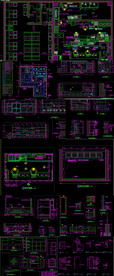 全套卤鸡店CAD装饰 水电图纸
