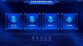 科技机械感可视化后台UI首页