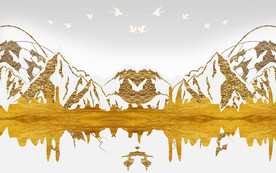 晶瓷画抽象画山水风景画