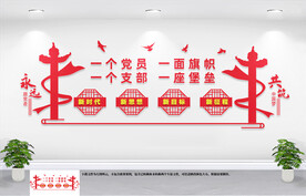 党员风采文化墙
