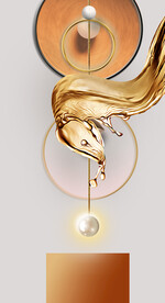 晶瓷画抽象画玄关