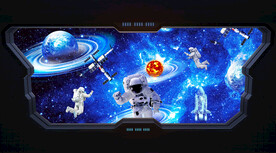 太空航天背景墙