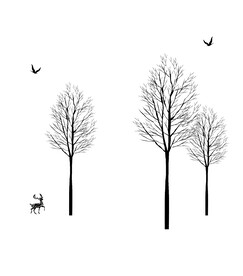 高清分层透明底推拉门打印图