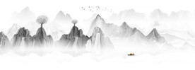 新中式山水画