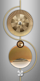 晶瓷画抽象画圆形光影画