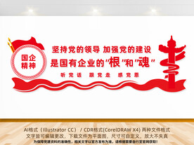 国有企业党建背景墙