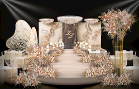 香槟色婚礼仪式区