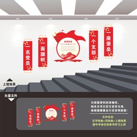 党建楼梯文化墙