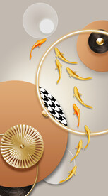 光影几何千鸟格九鱼玄关